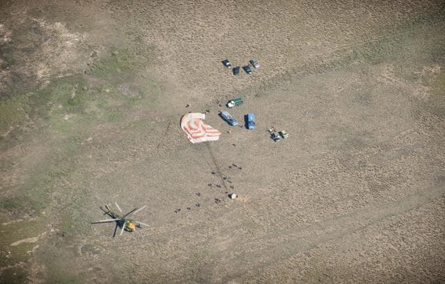 NASA image: Soyuz TMA-17 Lands