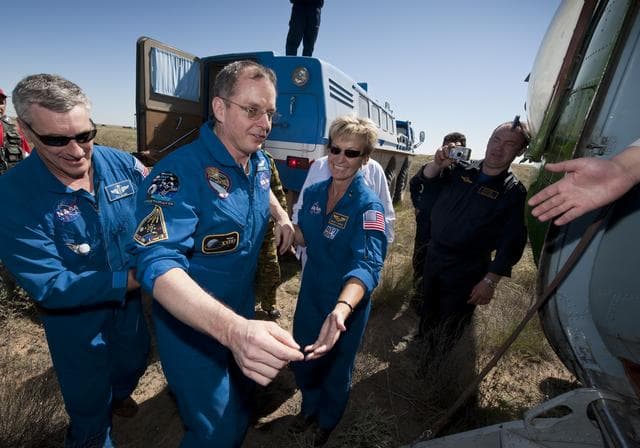 NASA image: Soyuz TMA-17 Lands