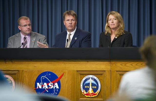 NASA image: STS-133 Briefing