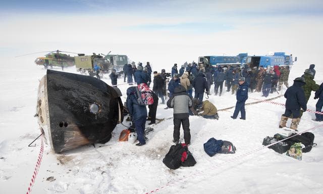 NASA image: Expedition 26 Soyuz Landing