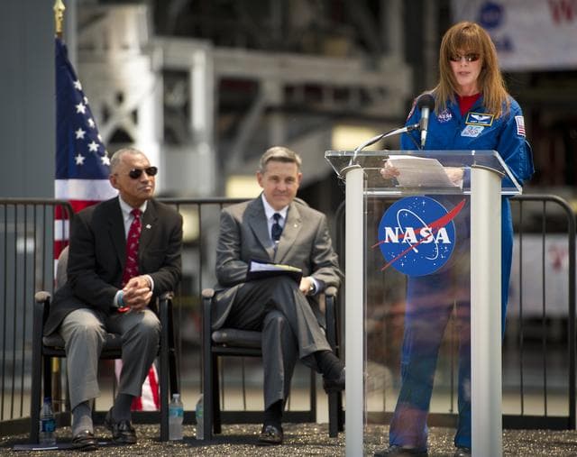 NASA image: Space Shuttle Placement Announcement
