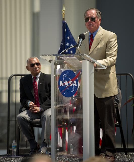 NASA image: Space Shuttle Placement Announcement