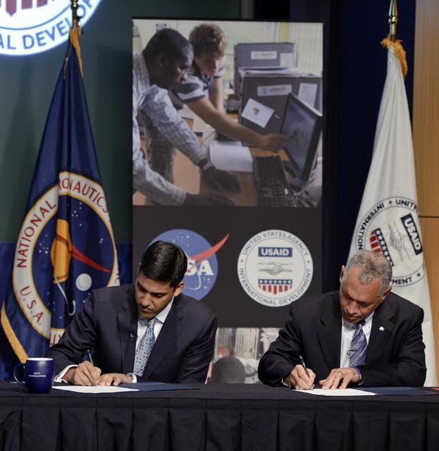 NASA image: NASA USAID Memorandum of Understanding