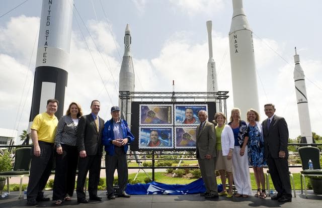 NASA image: Mercury MESSENGER Stamp Unveiling