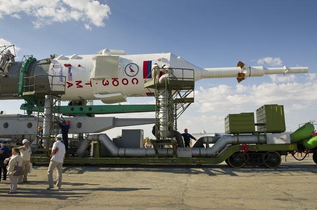 NASA image: Expedition 28 Soyuz Rollout