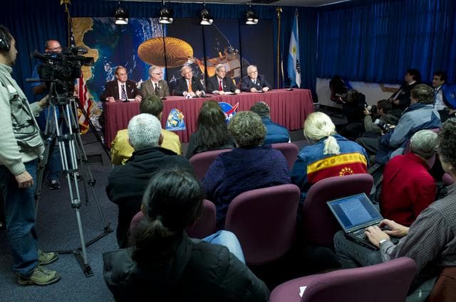 NASA image: Aquarius SAC-D Post-Launch Briefing