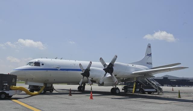 NASA image: DISCOVER AQ Research Plane Arrives