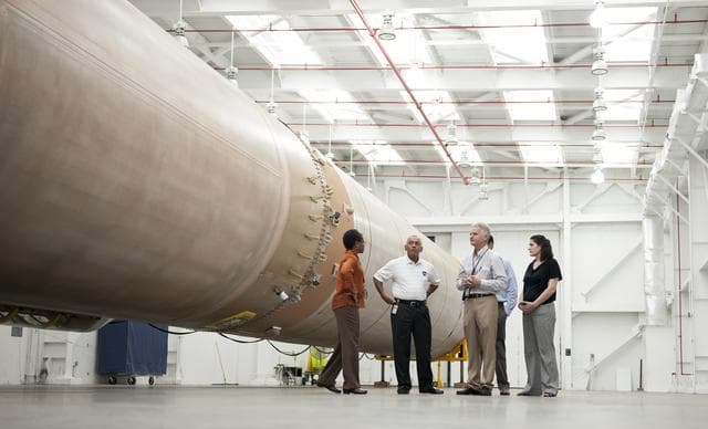 NASA image: Mars Science Laboratory Atlas V First Stage Booster