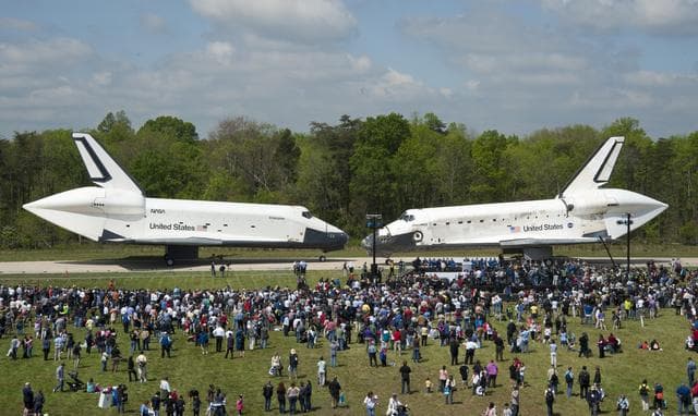 NASA image: Space Shuttles Discovery Arrives at Udvar-Hazy