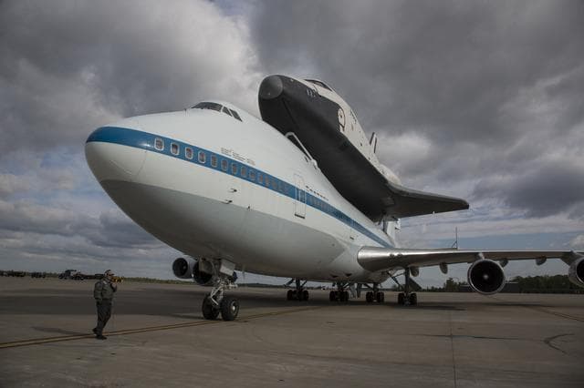 NASA image: Shuttle Enterprise Flight To New York