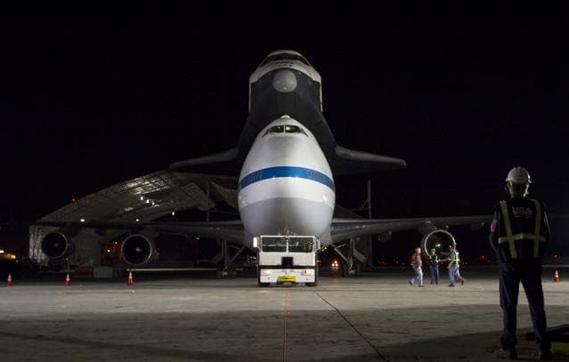 NASA image: Space Shuttle Enterprise Demate