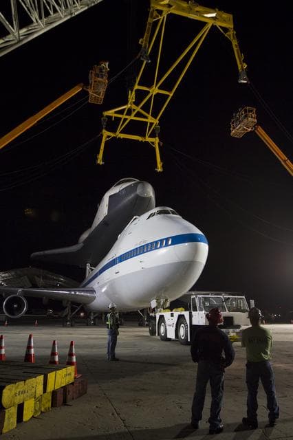 NASA image: Space Shuttle Enterprise Demate