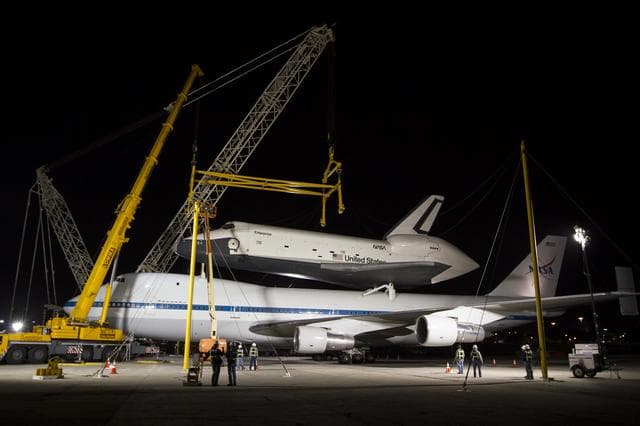 NASA image: Space Shuttle Enterprise Demate
