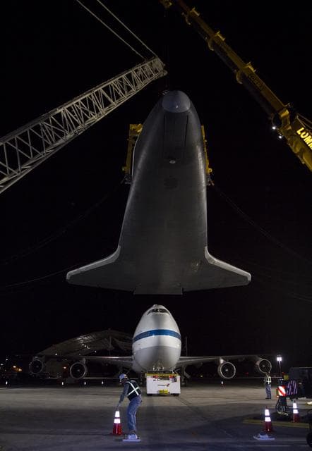 NASA image: Space Shuttle Enterprise Demate