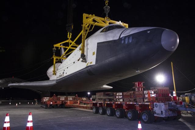 NASA image: Space Shuttle Enterprise Demate