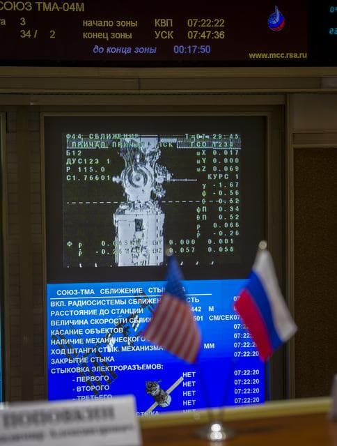 NASA image: Expedition 31 Soyuz TMA-04M Docking to ISS 