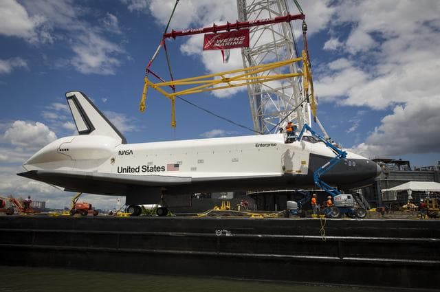 NASA image: Space Shuttle Enterprise Move to Intrepid