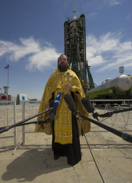 NASA image: Expedition 32 Soyuz Rocket Blessing
