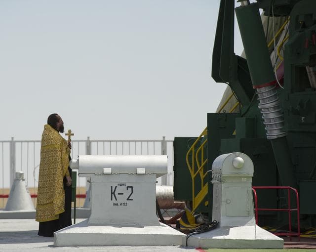 Expedition 32 Soyuz Rocket Blessing
