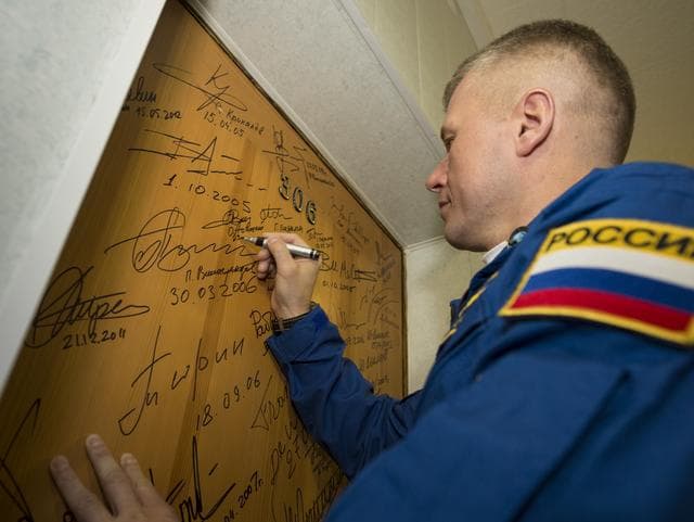 NASA image: Expedition 33 Crew Hotel Departure