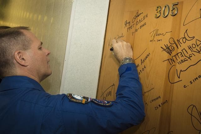 NASA image: Expedition 33 Crew Hotel Departure