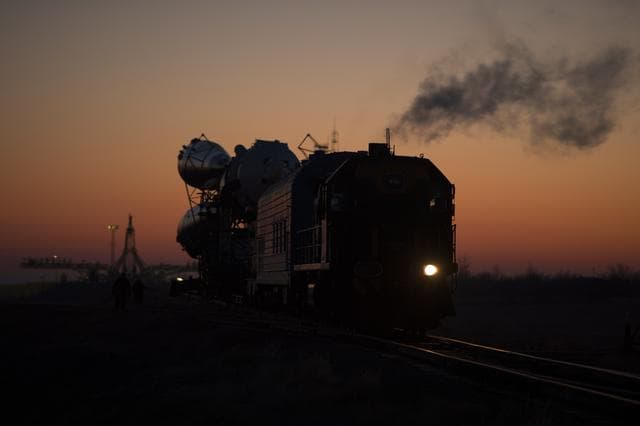 NASA image: Expedition 34 Soyuz Rollout