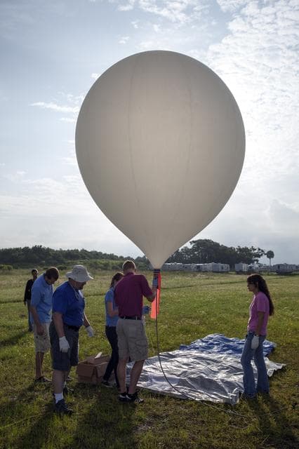NASA image: Rocket University - Balloon Launch at KARS 1