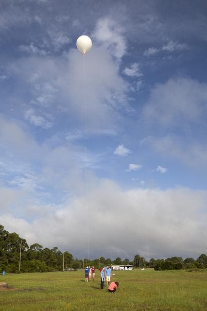 NASA image: Rocket University - Balloon Launch at KARS 1