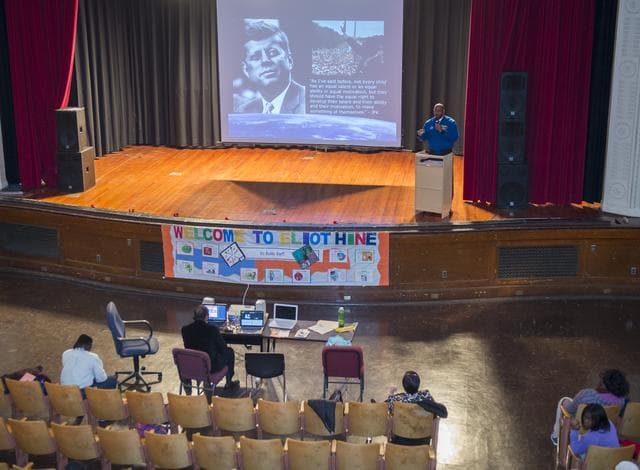 NASA image: Melvin at Eliot Hine Middle School