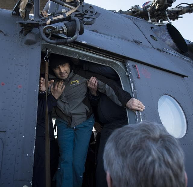 Expedition 34 Crew Lands