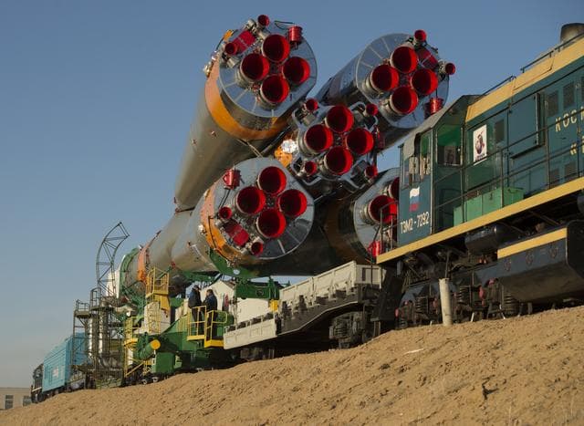 NASA image: Expedition 35 Soyuz Rollout