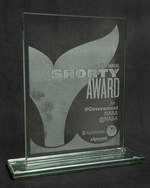 NASA image: @NASA Wins Shorty Award