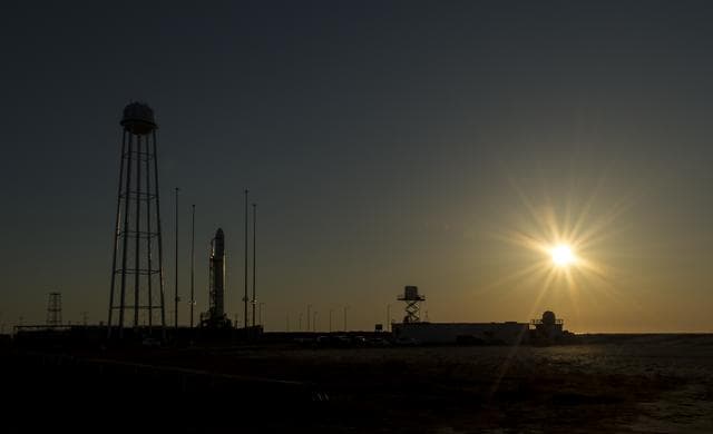 NASA image: Antares Rocket Preparation