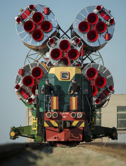 NASA image: Expedition 36 Soyuz TMA-09M Rollout