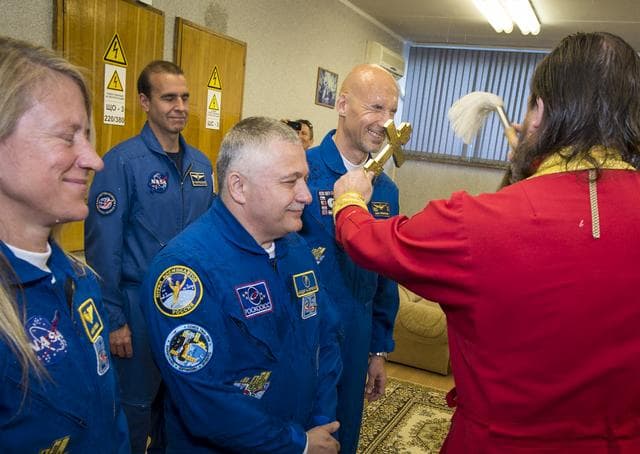 NASA image: Expedition 36 Crew Blessing