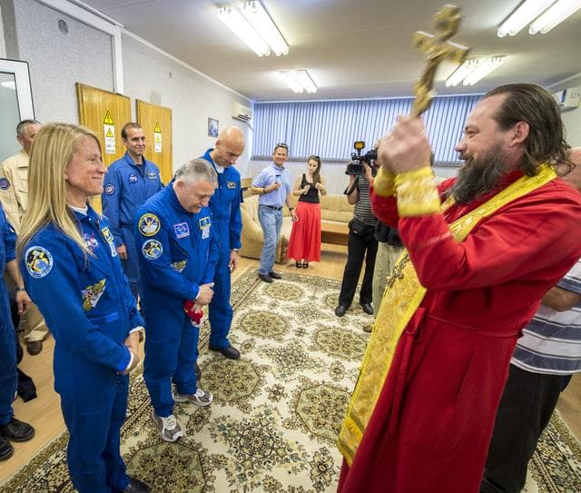 NASA image: Expedition 36 Crew Blessing