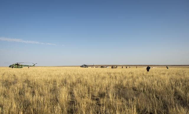 NASA image: Expedition 36 Soyuz TMA-08M Landing