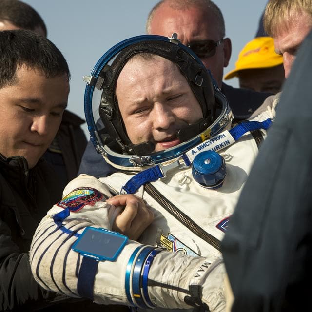 NASA image: Expedition 36 Soyuz TMA-08M Landing