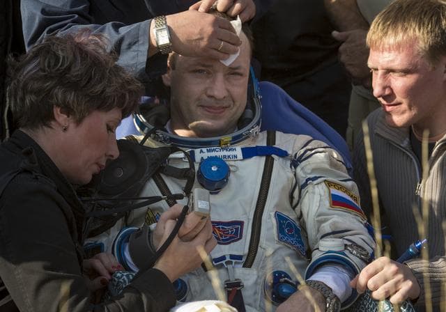NASA image: Expedition 36 Soyuz TMA-08M Landing