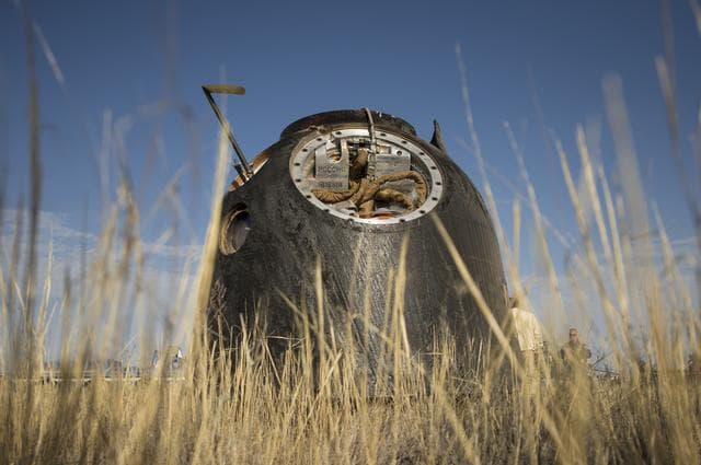 NASA image: Expedition 36 Soyuz TMA-08M Landing