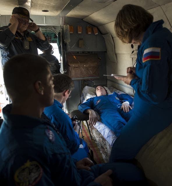 NASA image: Expedition 36 Soyuz TMA-08M Landing