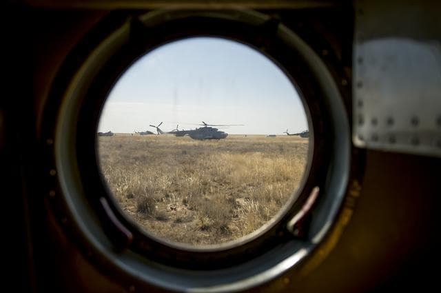 NASA image: Expedition 36 Soyuz TMA-08M Landing