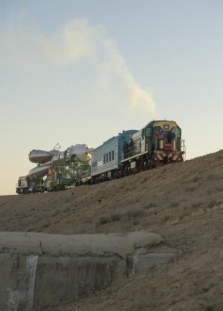 NASA image: Expedition 37 Soyuz Rollout