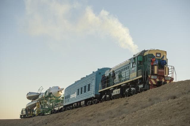 NASA image: Expedition 37 Soyuz Rollout