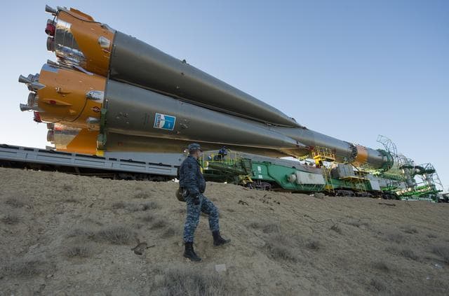 NASA image: Expedition 37 Soyuz Rollout