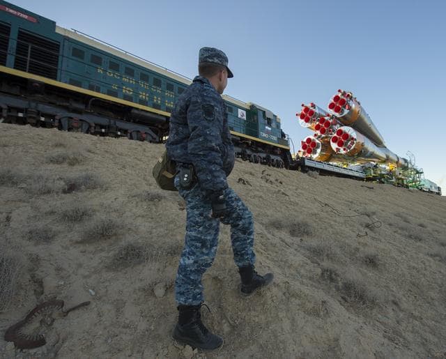NASA image: Expedition 37 Soyuz Rollout