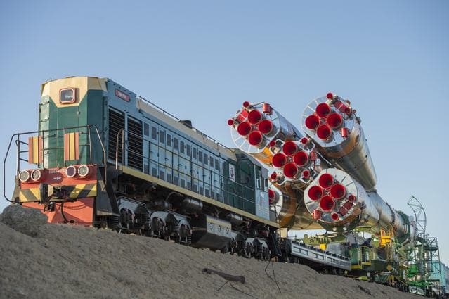 NASA image: Expedition 37 Soyuz Rollout