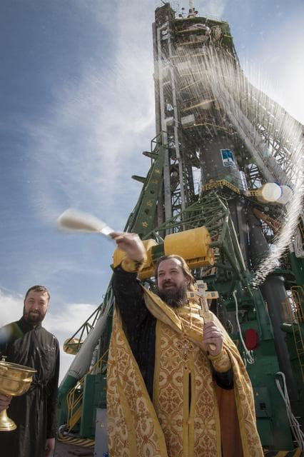 NASA image: Expedition 37 Soyuz Blessing