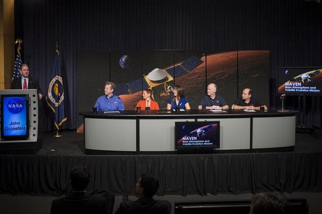 NASA image: MAVEN Press Briefing