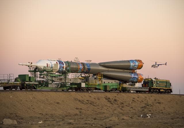 NASA image: Expedition 38 Soyuz Rollout